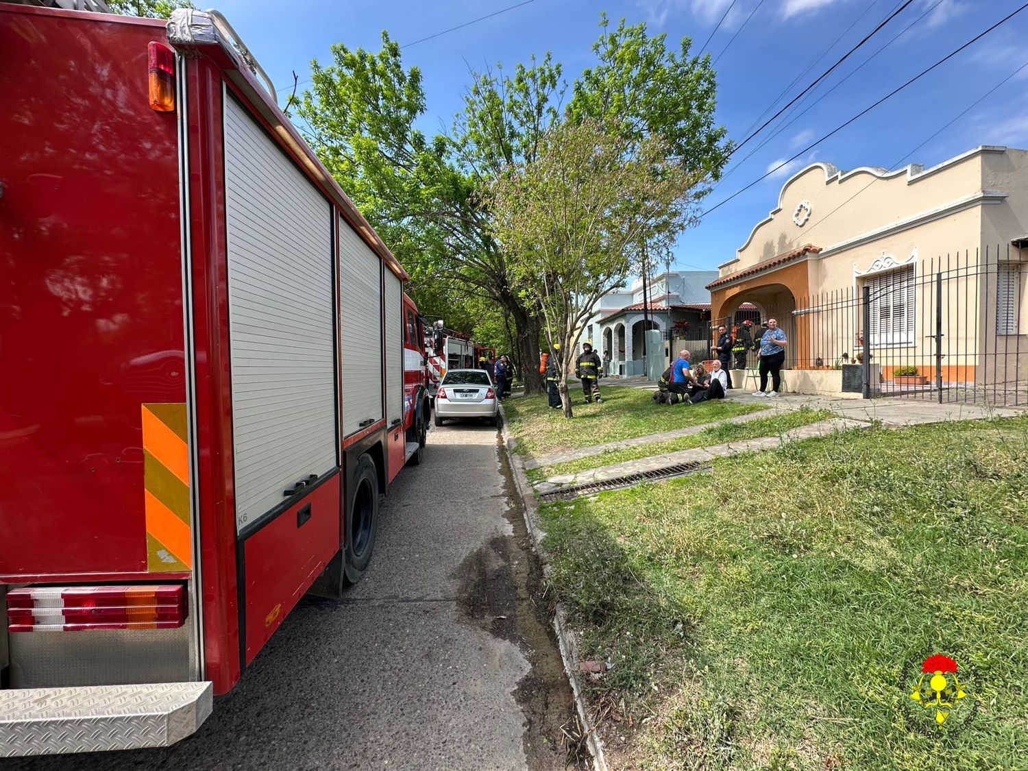 Bomberos intervinieron en un domicilio