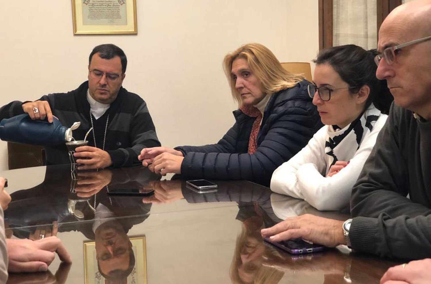 Baragiola propuso formar un pacto social entre el municipio y la iglesia