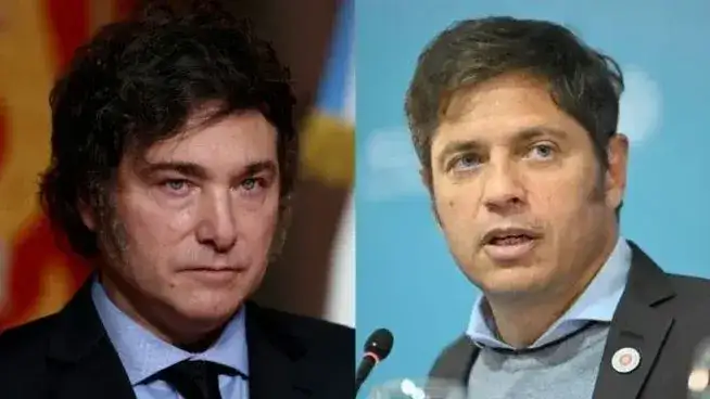 Javier Milei y Axel Kicillof aparecen parejos en un eventual balotaje presidencial de 2027