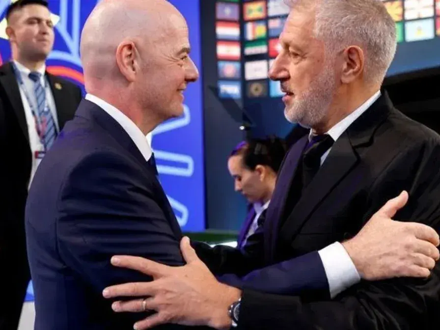 G.Infantino, presidente de FIFA y Sergio Marchi,máximo referente de FIFPRO.