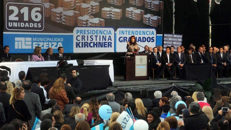 Cristina encabezó acto en Ezeiza: "No nos interesa quedarnos con la plata de nadie"