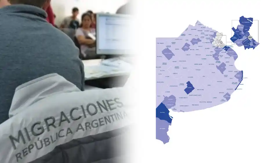 El mapa de la migración en provincia