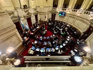 Senado en la última sesión del 6 de agosto.
