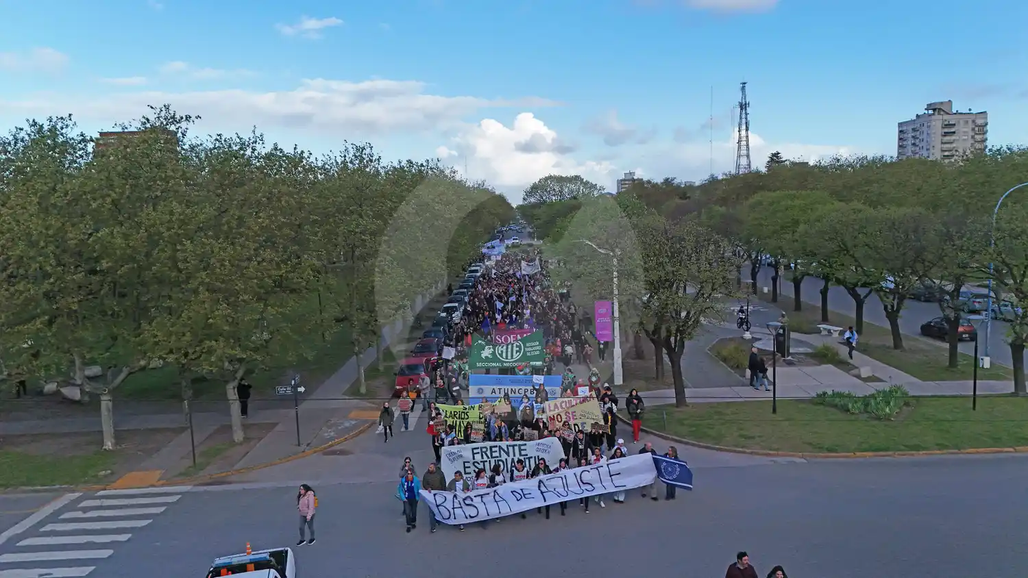 ¿Cuántas personas participaron realmente de la marcha universitaria en Necochea?