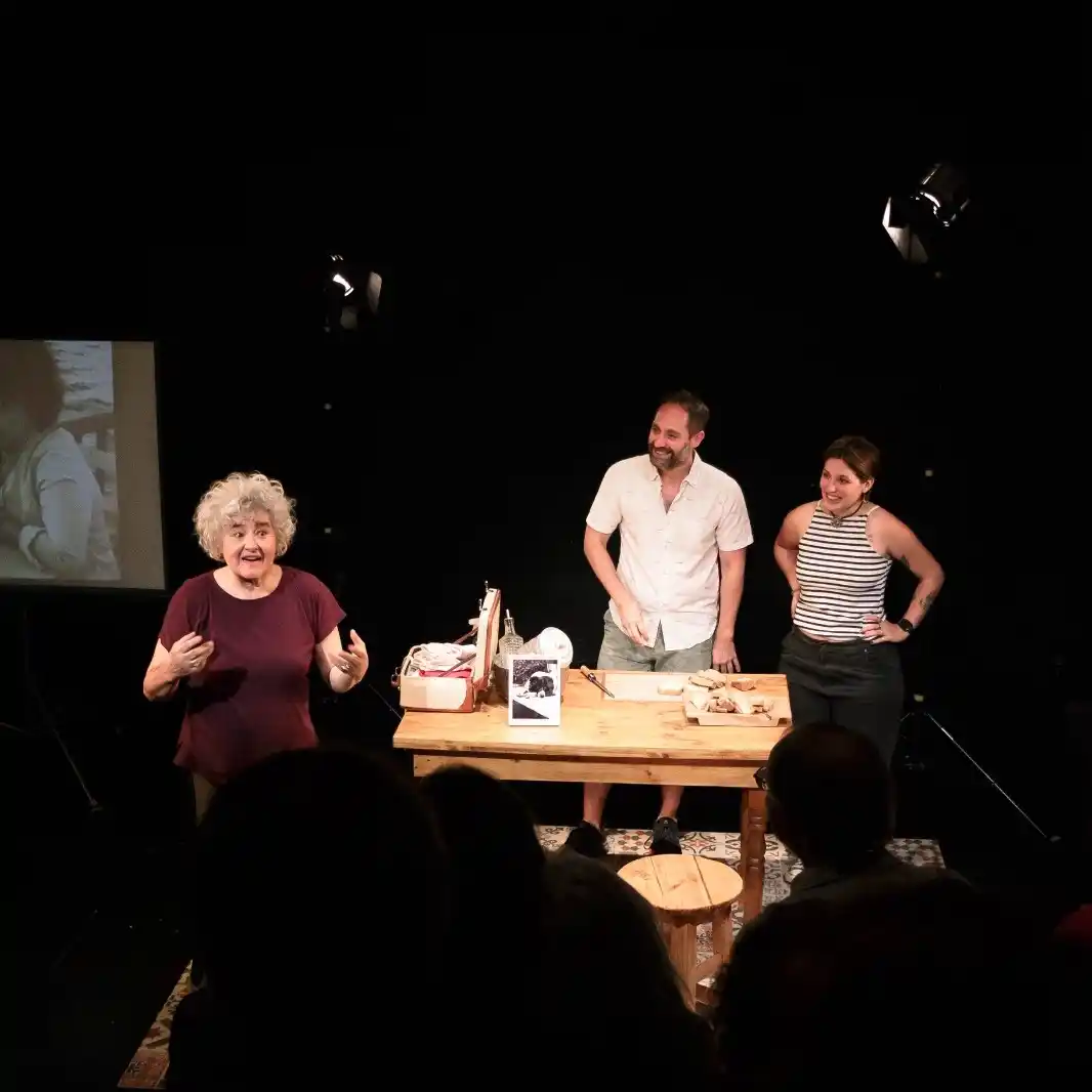 Indiana Bonfanti, Gastón Díaz y Julieta Lescá.