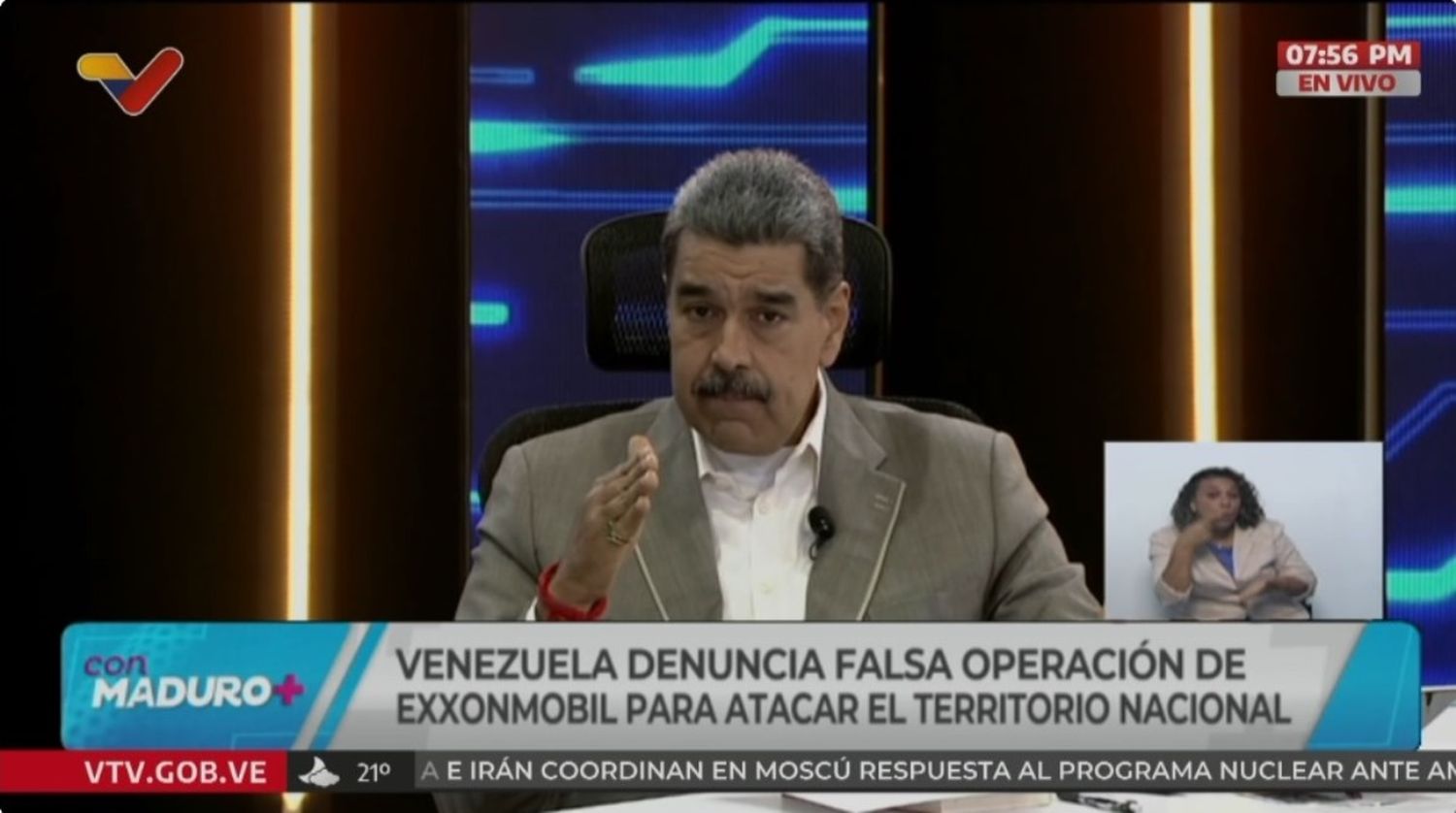 Desde Guyana estarían preparando un ataque a una plataforma de ExxonMobil para culpar a Venezuela, denunció Maduro