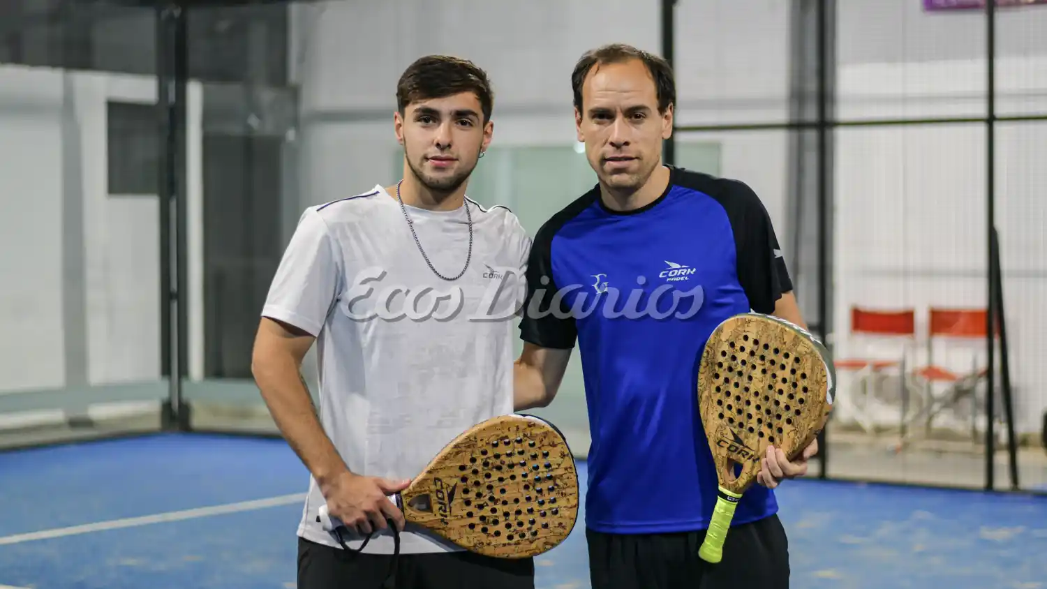 Los campeones del Torneo. Lucas Cortese y Leonel Videla