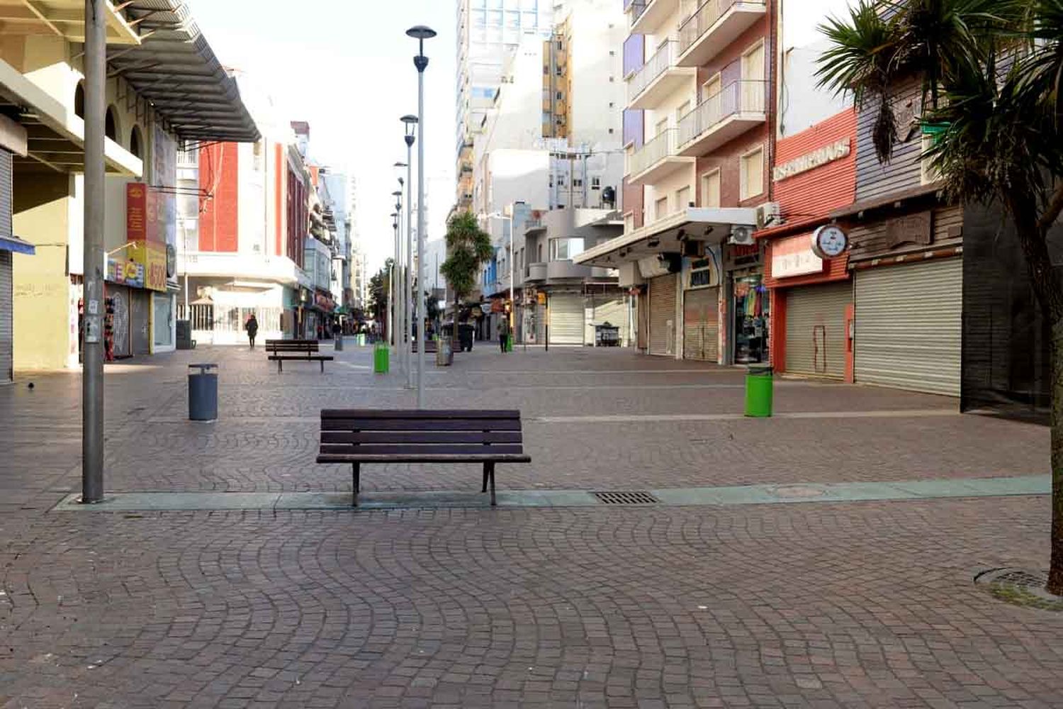 Como sí fuese domingo. Se sintió muy fuerte en Mar del Plata, una de las grandes ciudades del interior del país.