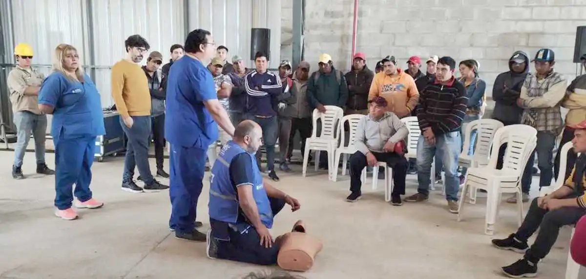 El SIPEC enseñó maniobras de RCP al personal 
de futura planta de tratamiento de residuos