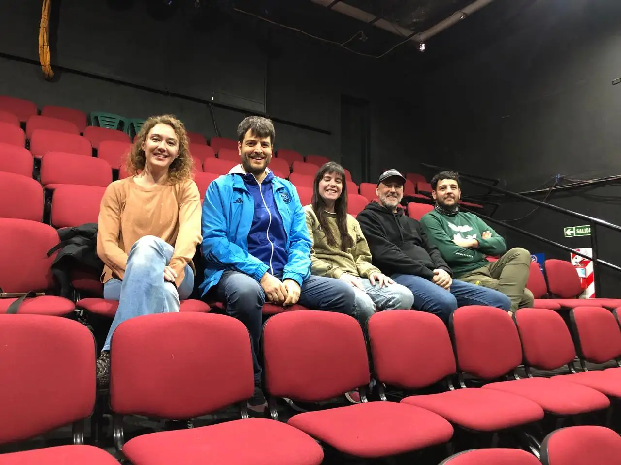 Florencia Berrutti, Eugenio Deoseffe, Agustina Villanes Avaca, Gustavo Lazarte y Franco Pomponio trazaron un balance positivo de la Fiesta Regional de Teatro.