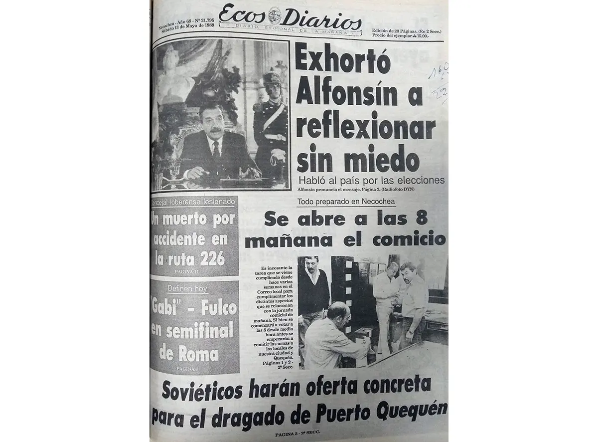 Sábado 13 de mayo de 1989