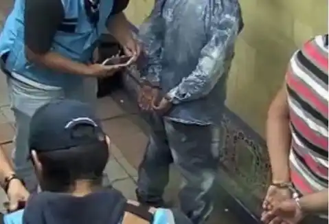 Video: el momento en que arrestaron a cuatro "pungas" en el subte