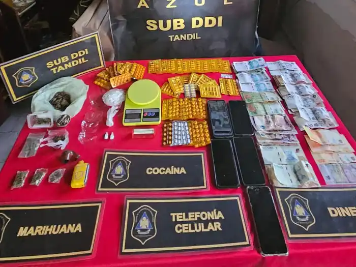 Allanamientos en Pizzorno al 500: secuestraron cocaína, marihuana, psicofármacos y dinero en efectivo