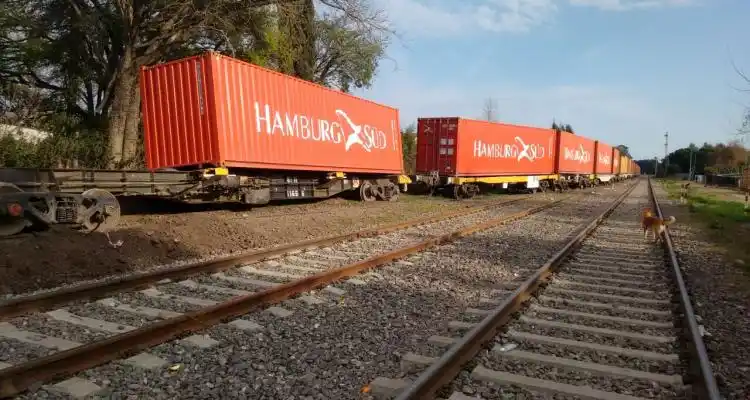 Descarriló un tren de cargas a la altura del paso a nivel de la escuela 10