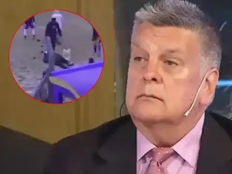 Luis Ventura fue agredido en el juego del domingo.