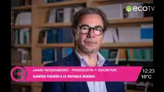 Jaime Rosemberg presenta su libro "El hombre gris que gritó justicia"