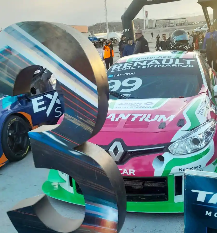 Repitió podio. El necochense Matias Capurro, tercero en el Sprint del TC2000 en San Juan