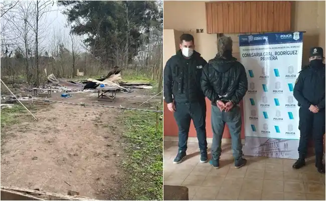 Amenazó con un machete, quemó una casilla y mató a una mujer en General Rodríguez