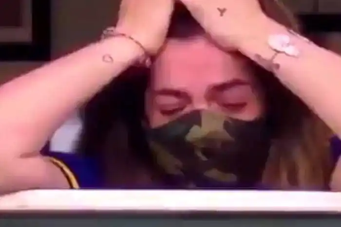 La imagen de Dalma que hizo llorar al mundo en la cancha de Boca, homenajeando a Diego