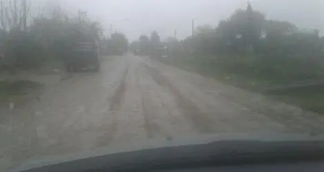Calle en mal estado