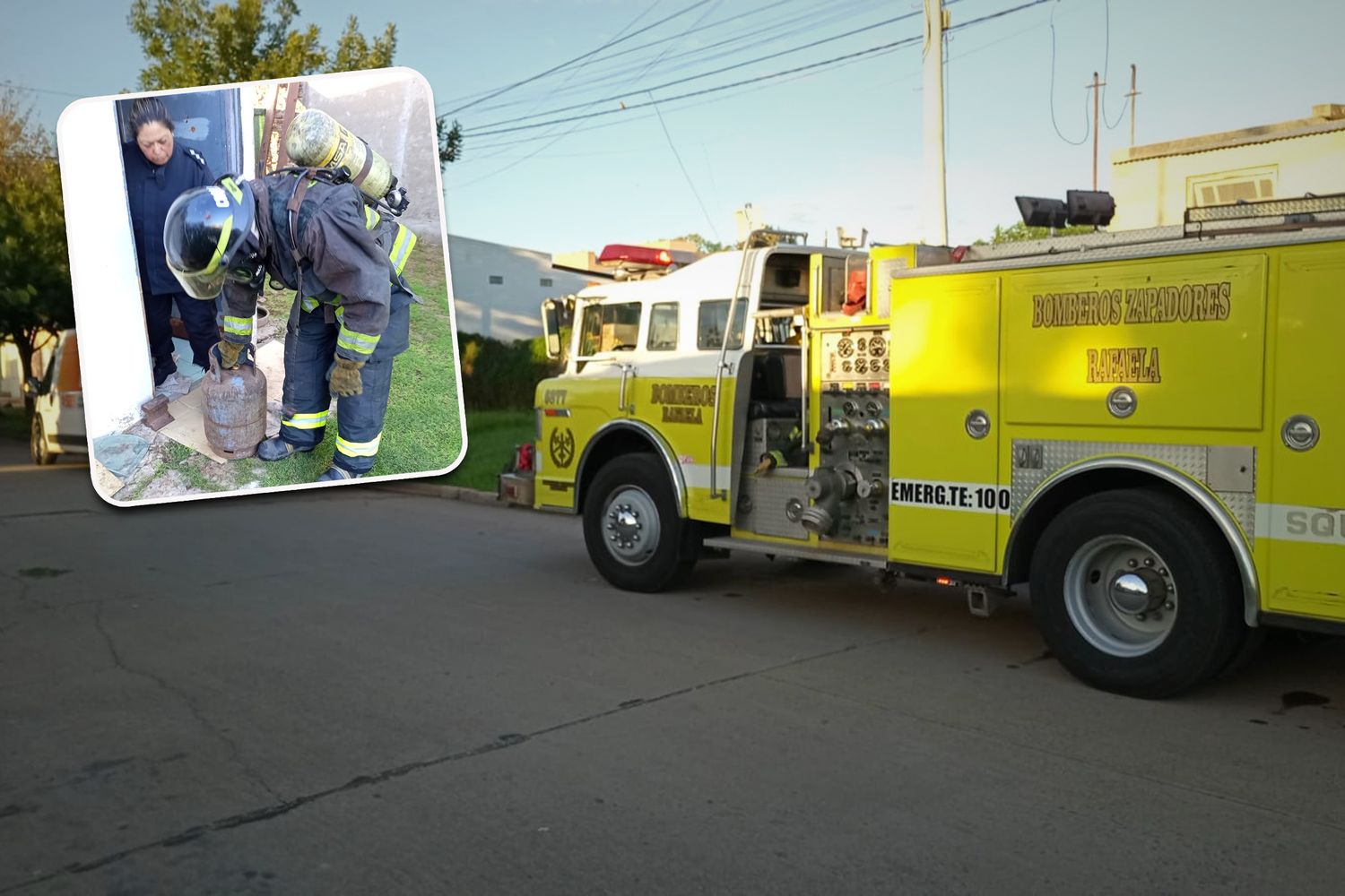 Una vecina sufrió una grave intoxicación por gas y tuvo que ser trasladada a una clínica