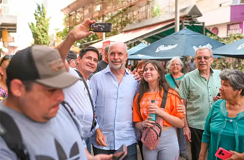 Rodríguez Larreta recorrió la ciudad junto al intendente Montenegro