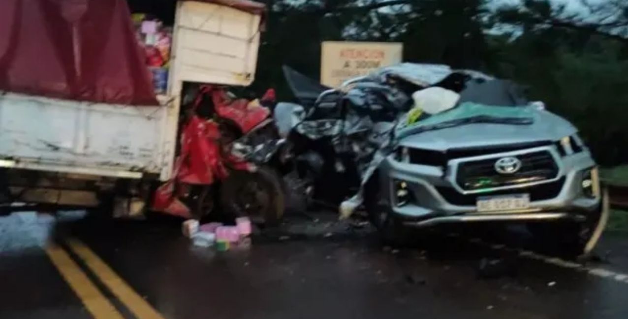 Accidente fatal sobre RN14 en Misiones: dos personas muertas