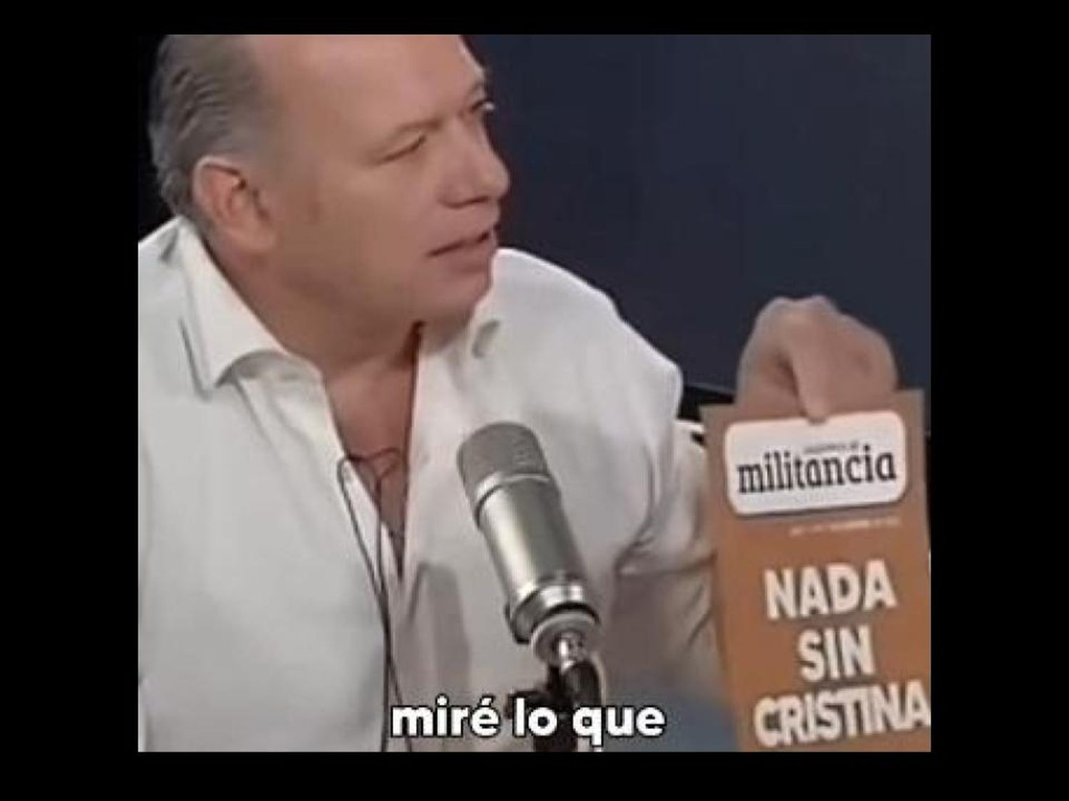 Sergio Berni apoyó a Cristina Kirchner