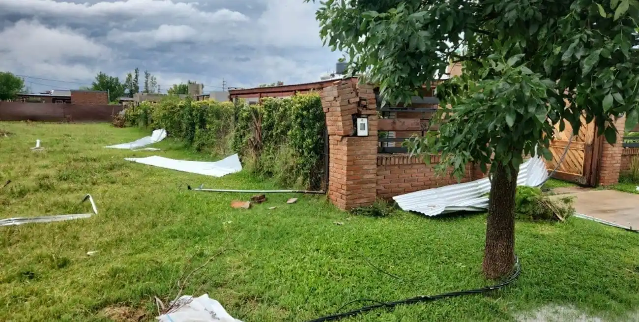 Roldán una de las ciudades más afectadas de la zona. Foto: Gentileza