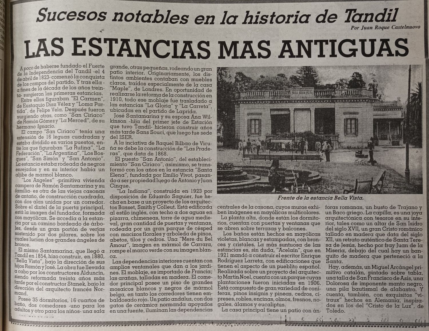 Las estancias más antiguas