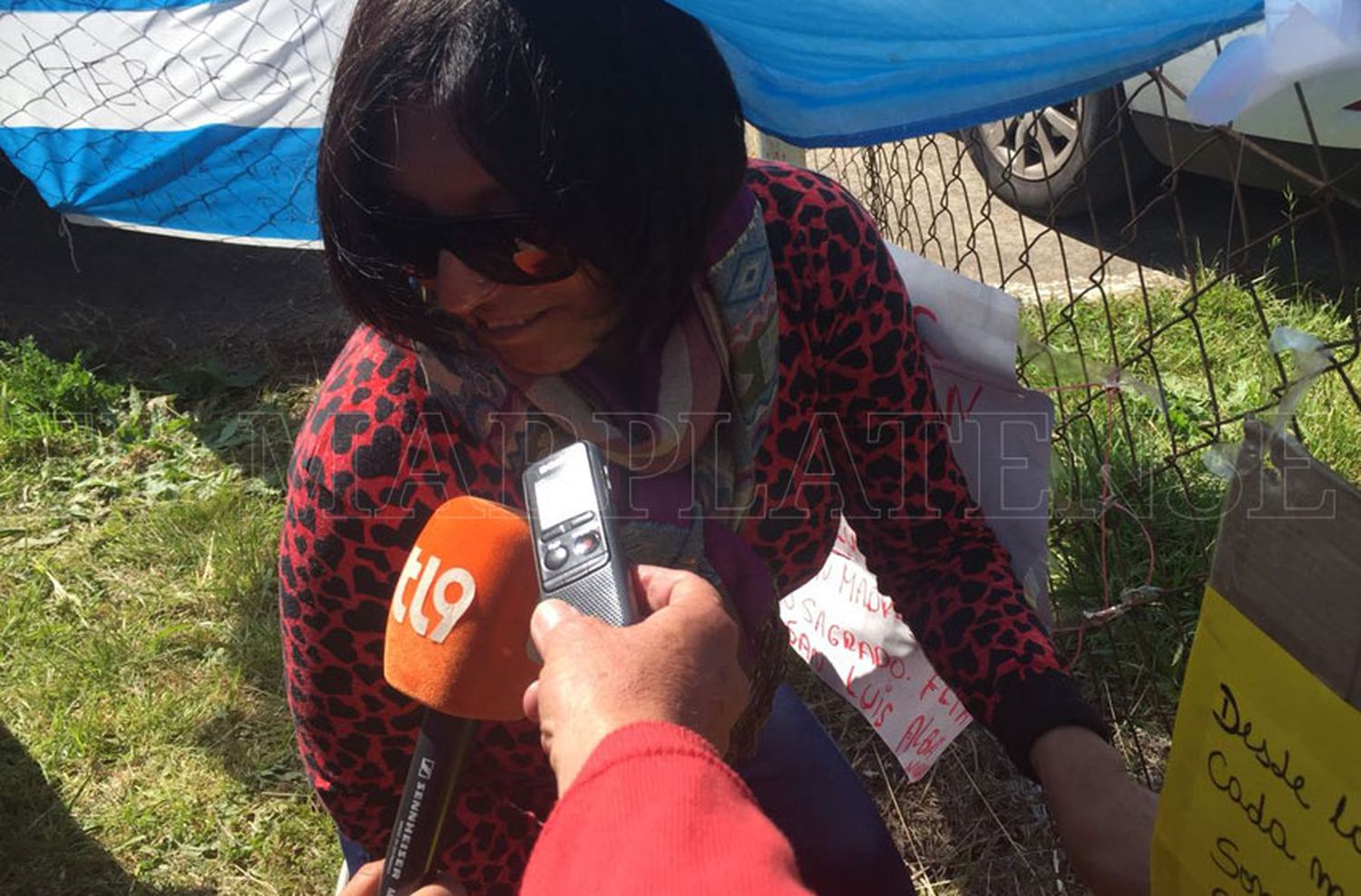 Viajó desde Tucumán para apoyar a las familias