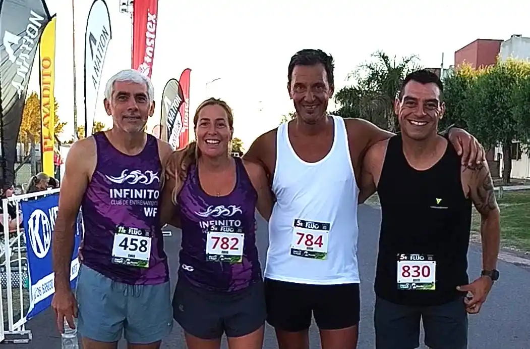 Gran desempeño de atletas chascomunenses en la 10° edición de la Carrera Fluo en San Miguel del Monte