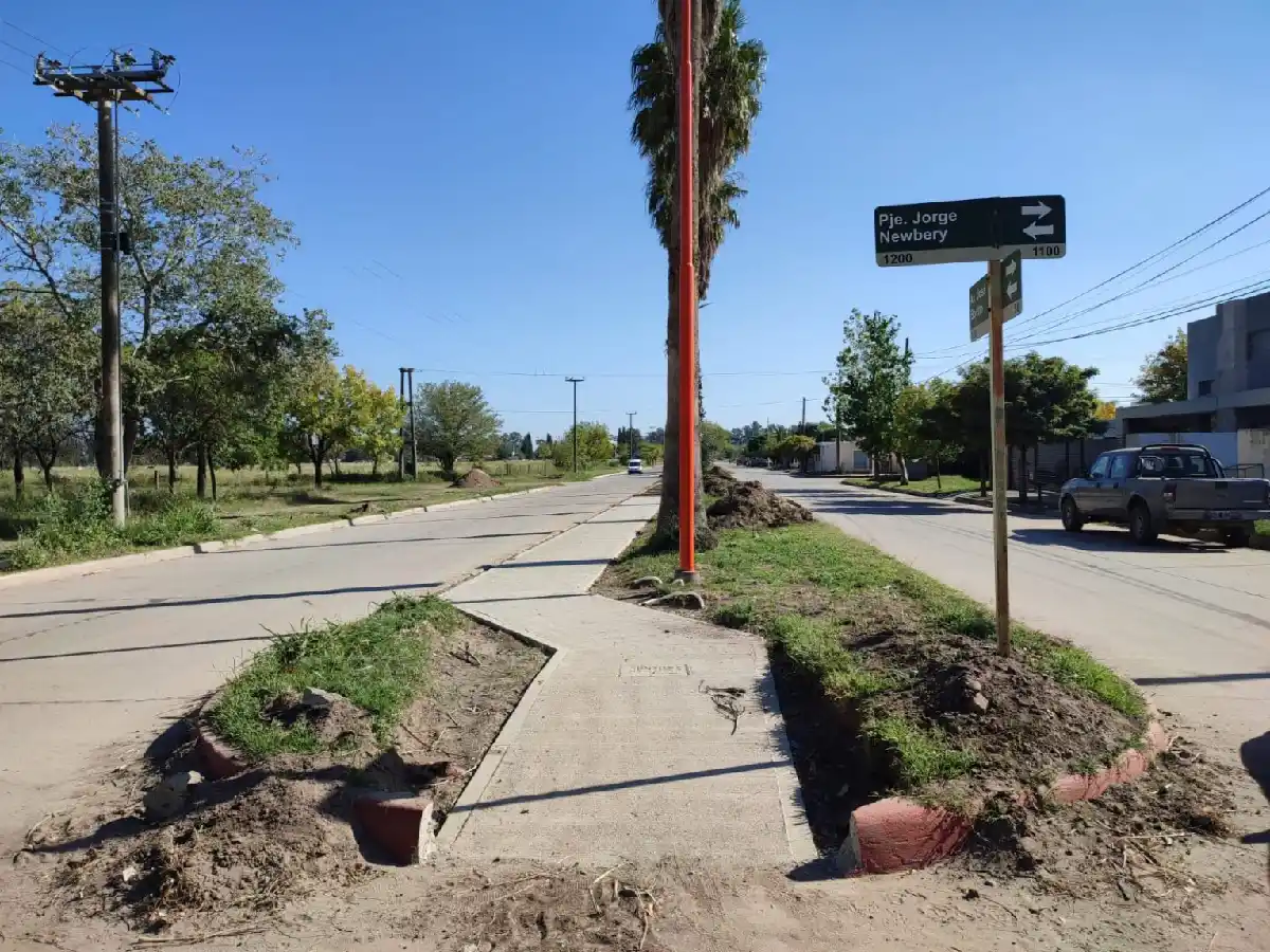 Arroyito: toma forma el nuevo paseo peatonal       