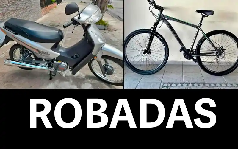 Moto y bici robadas: solucionado