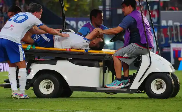 La escalofriante lesión del jugador de Vélez Joaquín García en el duelo ante Tigre en Victoria