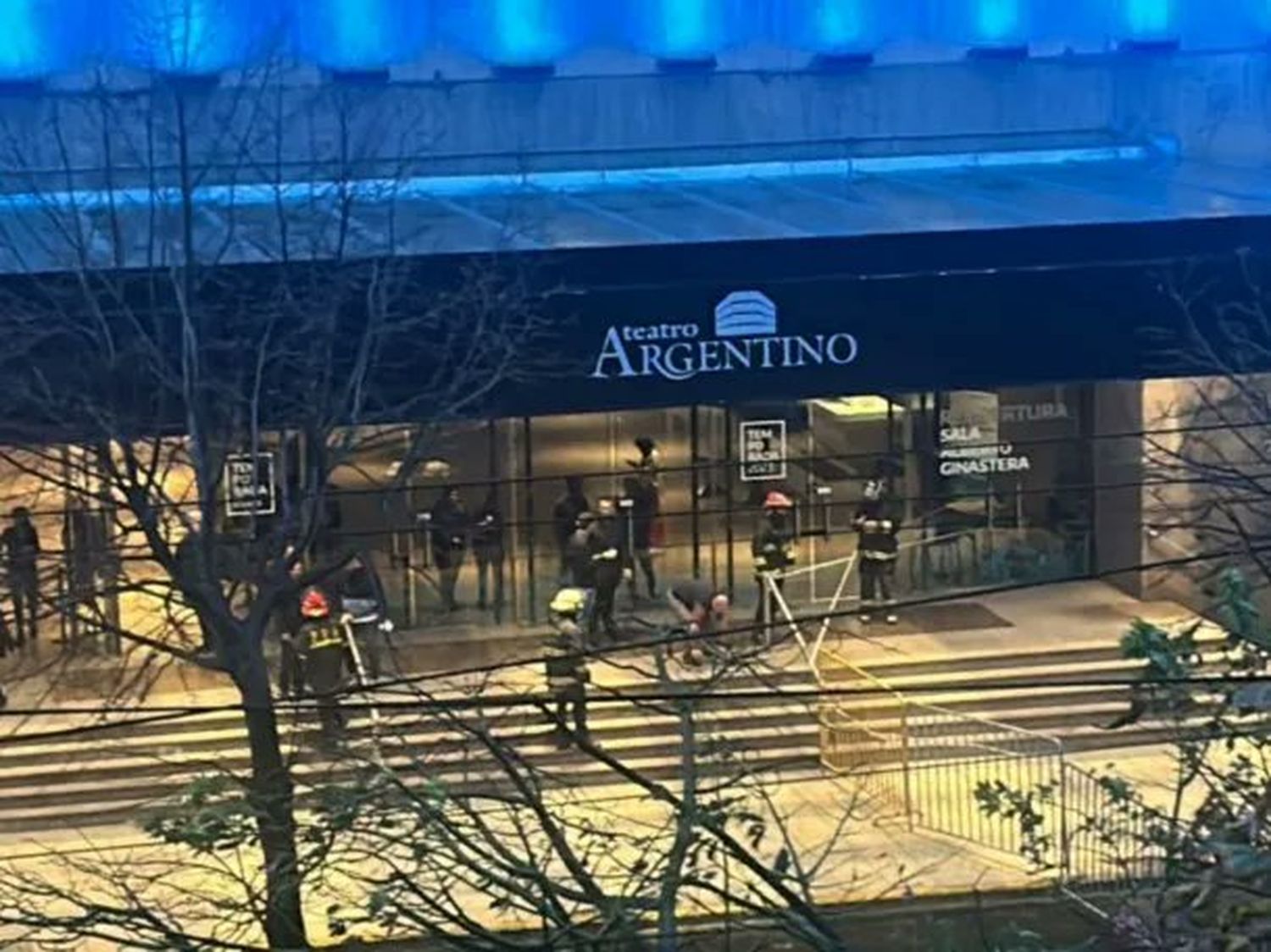 Temporal en La Plata: Se derrumbó parte del techo del Teatro Argentino
