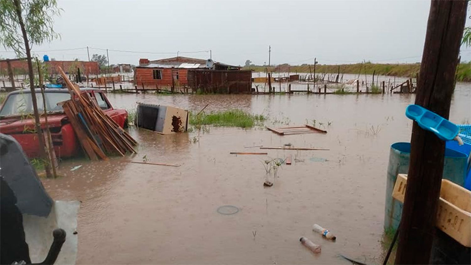 Cayeron más de 90 mm y hay anegamientos en Gualeguay