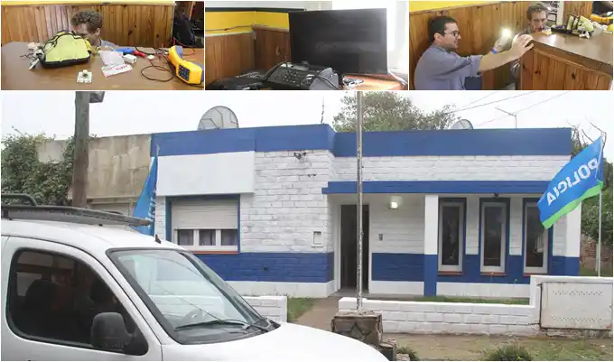 Cayó un rayo en la Comisaría de Claromecó