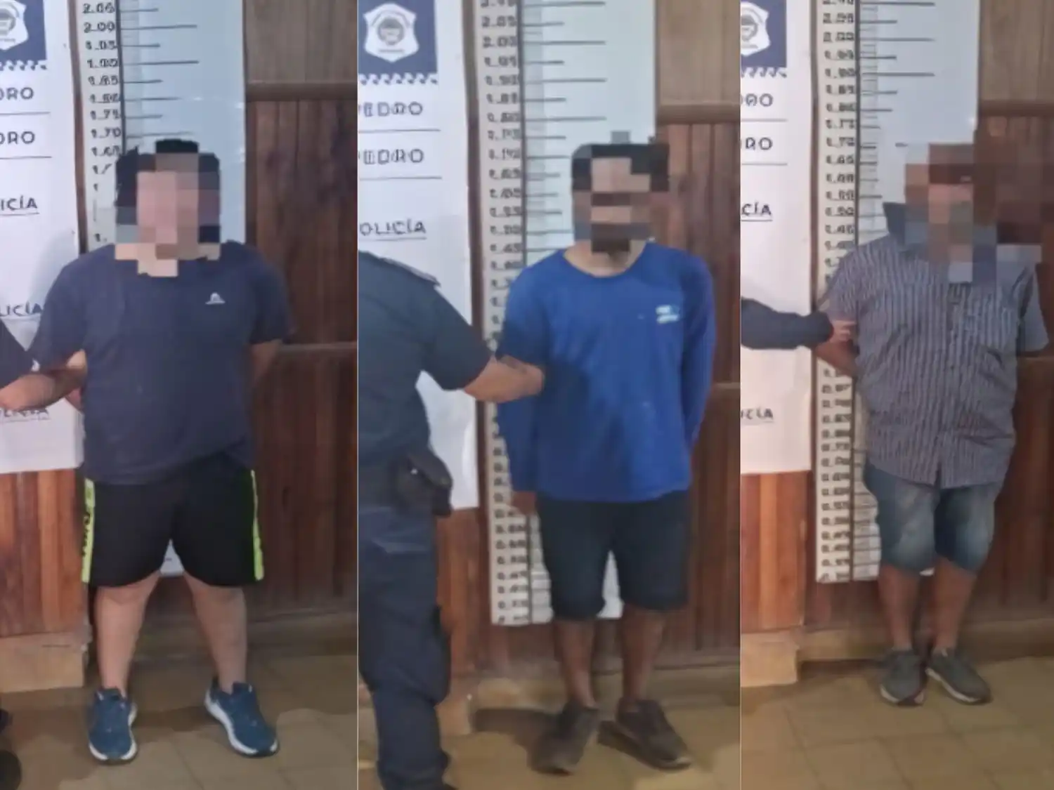 Los tres sujetos fueron aprehendidos en distintos operativos.