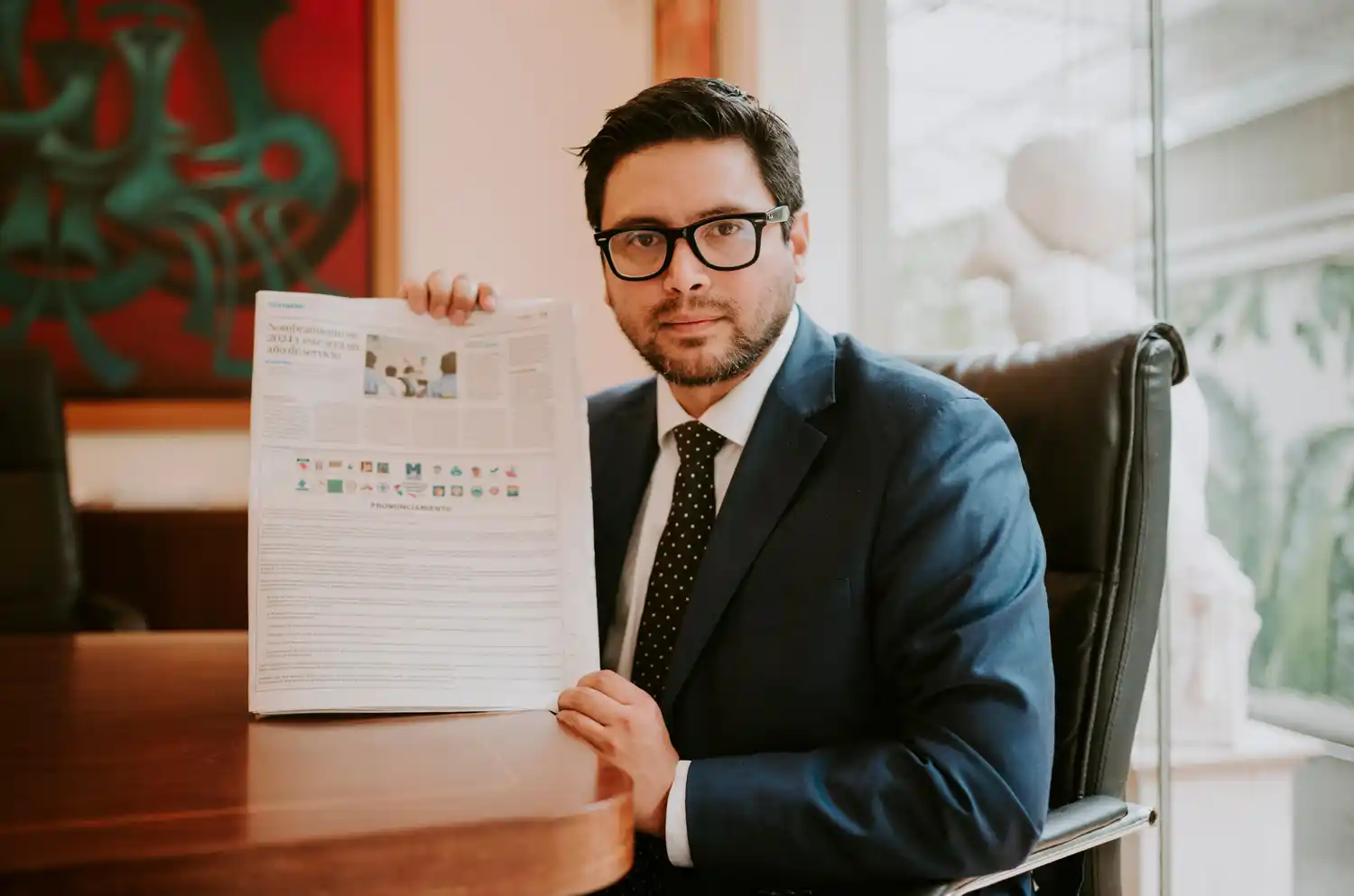 Jarek Tello, representante legal del Partido Morado (PM).