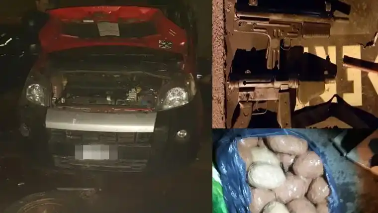 Rosario: había drogas y armas en una camioneta que se prendió fuego