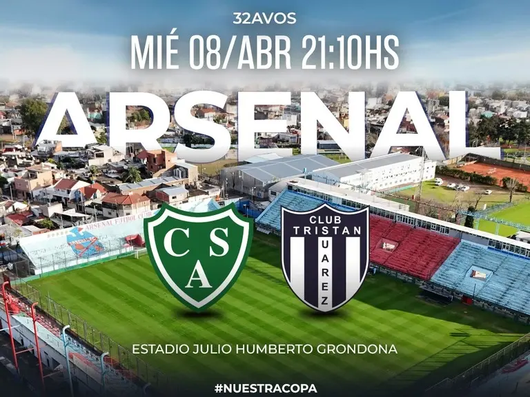 El próximo rival de la Crema, T. Suárez enfrenta a Sarmiento de Junín por Copa Argentina.