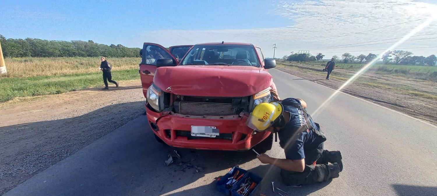 Uno de los vehículos protagonistas del accidente.