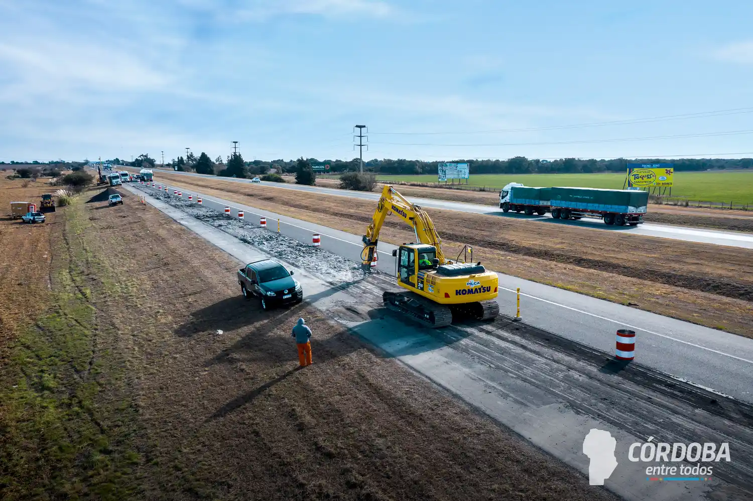 Rehabilitación calzada sur de la Autopista Córdoba-Pilar