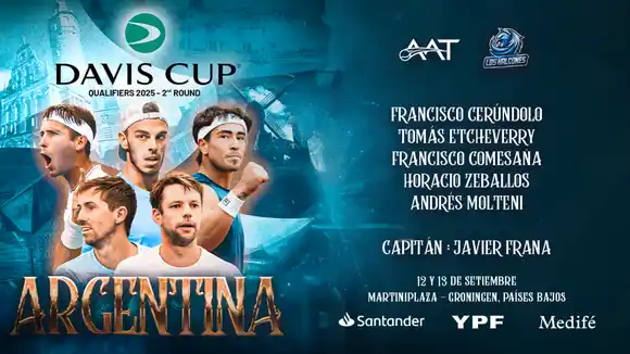 Francisco Comesaña citado por primera vez a Copa Davis junto a Horacio Zeballos