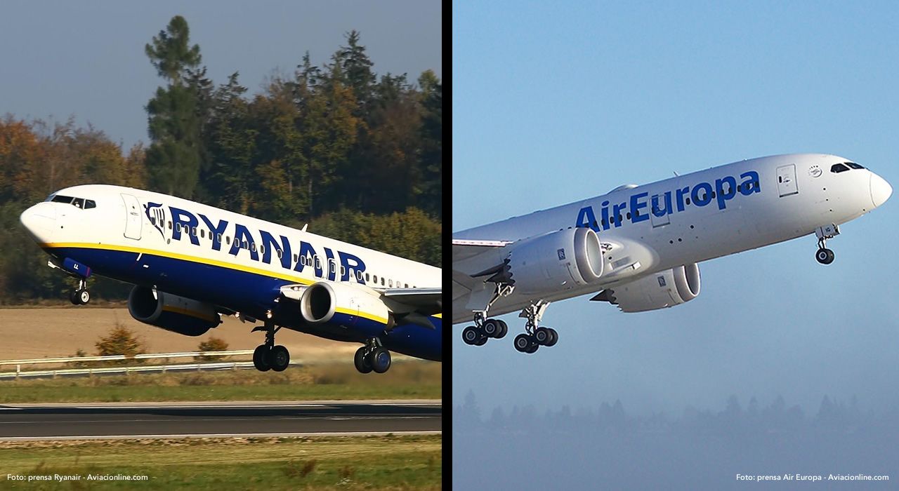 Ryanair sella alianza con Air Europa para comercializar vuelos hacia Latinoamérica y EE. UU.