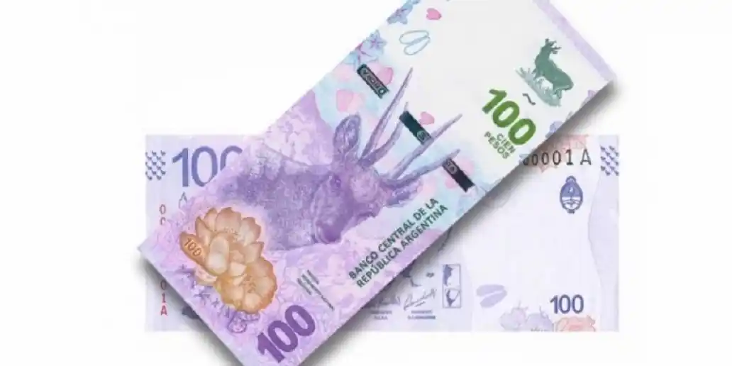 Entra en circulación el nuevo billete de 100 pesos