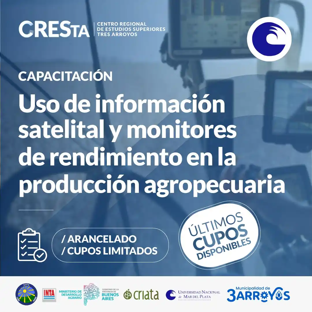 Últimos cupos disponibles para la capacitación en talleres, destinados al agro