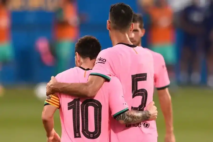 Busquets cerca de volver a jugar con Messi