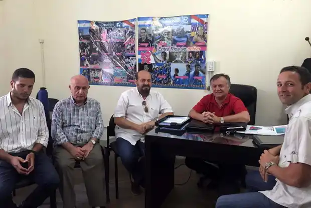El secretario José Gómez recibió al director de Deportes Adrián Romani